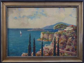 Küste mit Haus Küste mit Haus