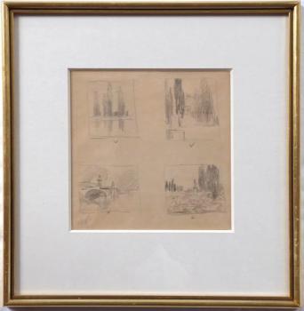 Ferdinand Engelmüller - Vier Bleistiftzeichnungen Ferdinand Engelmüller - Vier Bleistiftzeichnungen