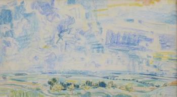 Bohumir Dvorsky - Hoher Himmel, Landschaftsblick Bohumir Dvorsky - Hoher Himmel, Landschaftsblick