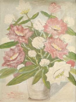 Stillleben mit Blumen - 1950 Stillleben mit Blumen - 1950