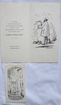 Karel Müller - Ex libris, Erinnerung Karel Müller - Ex libris, Erinnerung