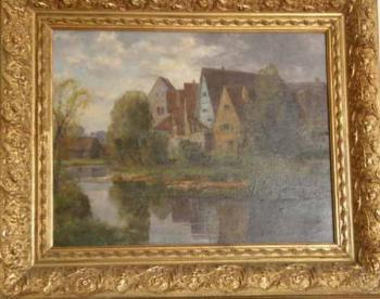 Blick auf den Fluss - Fritz Muller - 1900 Blick auf den Fluss - Fritz Muller - 1900