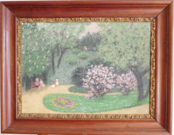 Frühlingslandschaft - Jarmila Guttenbergrová - 1940 Frühlingslandschaft - Jarmila Guttenbergrová - 1940