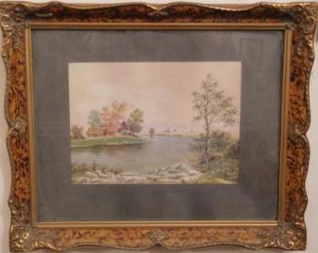 Blick auf den Fluss - Papírník - 1947 Blick auf den Fluss - Papírník - 1947