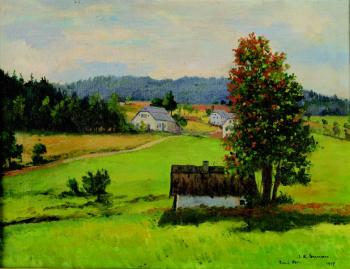 Mountains small village Mountains small village