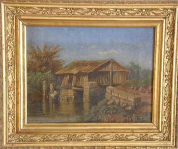 Romantische Landschaft - 1880 Romantische Landschaft - 1880