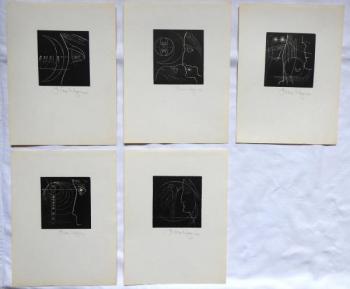Libor Wagner - Fünf Grafiker, Figuren, Dante Aligh Libor Wagner - Fünf Grafiker, Figuren, Dante Aligh