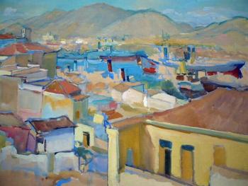 Stuchlik - Kleine Stadt mit Hafen unter Hügeln Stuchlik - Kleine Stadt mit Hafen unter Hügeln