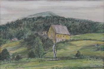 Jan Rambousek - Bauernhaus in Hügellandschaft Jan Rambousek - Bauernhaus in Hügellandschaft