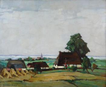 Gustav Hötig - Dorf am See Gustav Hötig - Dorf am See
