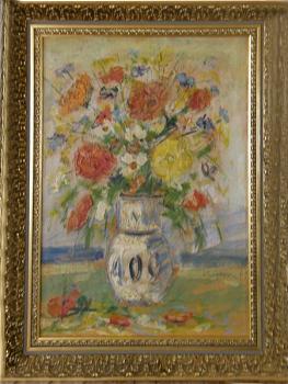 Stillleben mit Blumen - V. Danìk - 1949 Stillleben mit Blumen - V. Danìk - 1949