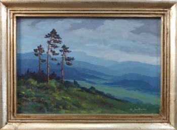 Saskova - Drei Kiefern am Berghang Saskova - Drei Kiefern am Berghang