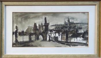 Rubes - Auf der Karlsbrücke mit Blick auf den Hrad Rubes - Auf der Karlsbrücke mit Blick auf den Hrad