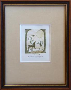 Karel Oberthor - Stute mit Fohlen Karel Oberthor - Stute mit Fohlen