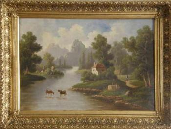 Blick auf den Fluss - 1880 Blick auf den Fluss - 1880