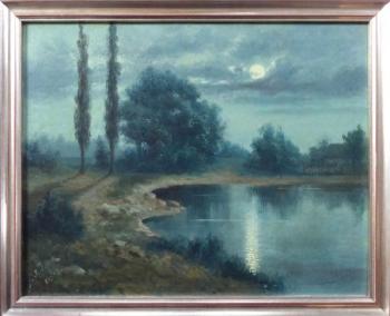 Landschaft - Karton - F. J. Dyck - 1910 Landschaft - Karton - F. J. Dyck - 1910