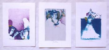 Pavel Roucka - Dreifarbige Exlibris Pavel Roucka - Dreifarbige Exlibris