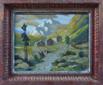 Berglandschaft mit einer Kirche Berglandschaft mit einer Kirche