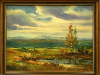 Landschaft mit Gebirge Landschaft mit Gebirge