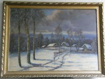 Winterlandschaft - Hluboš - 1940 Winterlandschaft - Hluboš - 1940