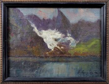 Blick auf See - Leinwand - Emanuel Hosperger - 1960 Blick auf See - Leinwand - Emanuel Hosperger - 1960