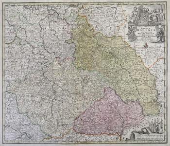 Mappa Geografica Regnum Bohemiae, Silesiae, Mappa Geografica Regnum Bohemiae, Silesiae,