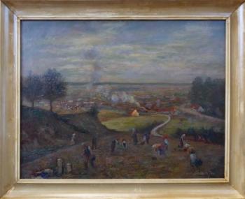 Jaro Svoboda - Kartoffelernte mit Blick auf das Ta Jaro Svoboda - Kartoffelernte mit Blick auf das Ta