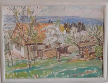 Frühlingslandschaft - Maryša Neubertová - 1945 Frühlingslandschaft - Maryša Neubertová - 1945