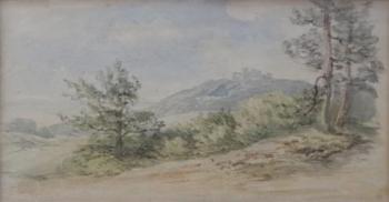 Bedrich Havranek - Landschaft mit Burg im Hintergr Bedrich Havranek - Landschaft mit Burg im Hintergr