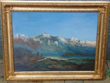 Romantische Landschaft - 1860 Romantische Landschaft - 1860