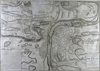 47. Plan de l´Attaque et de la Defense de Prag 47. Plan de l´Attaque et de la Defense de Prag