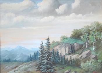 Kucera - Landschaft mit Birken und Bergen im Hinte Kucera - Landschaft mit Birken und Bergen im Hinte