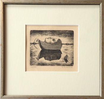 Jindrich Pilecek - Mirroring, ein Boot mit Mädchen Jindrich Pilecek - Mirroring, ein Boot mit Mädchen