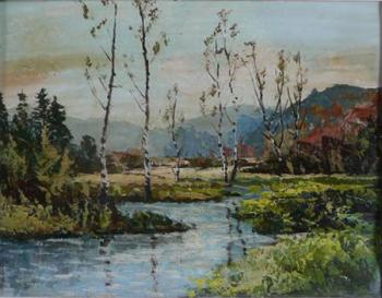 Berglandschaft - 1930 Berglandschaft - 1930