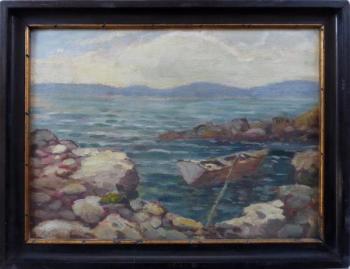 Josef Bino - Boot in der Bucht Josef Bino - Boot in der Bucht